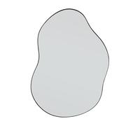 Home Selections Irregular Wall Mirror Black 50 x 70cm, Asymmetrical Cloud Mirror, Metal Framed, Wall Mounted