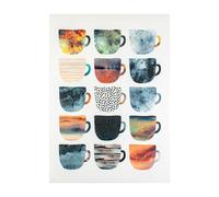 Home Selections Large 3D Canvas Wall Art, Kitchen Wall Art Picture, 50 x 70cm, Coffee Cups I