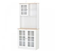 Kitchen 3 Door Sideboard with Adjustable Shelves MDF White