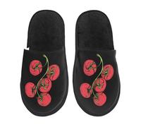 Home Slipper Fresh Tomatoes Warm Slipper Comfortable Scuff Slippers Non-Slip Fluffy Slippers For Travel Bedroom Party M
