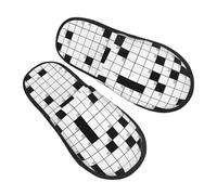 Home Slipper Word Search Puzzle Crossword Warm Slipper Breathable Fluffy Slippers Comfortable Scuff Slippers For Travel Bedroom Winter L