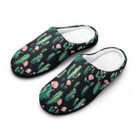 Home Slippers Cactus Watercolor Slipper L
