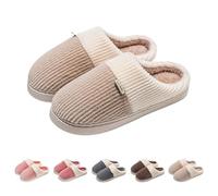 Home Slippers For Couple Couple Slippers For Him And Her Stylish Patchwork Slipper Thick Sole Winter Slipper Home Warmth Shoes Closed Toe Mule Sliders Adult Home Shoes For Women Men