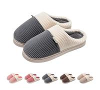 Home Slippers For Couple Couple Slippers For Him And Her Stylish Patchwork Slipper Thick Sole Winter Slipper Home Warmth Shoes Closed Toe Mule Sliders Adult Home Shoes For Women Men