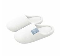 Home Slippers For Men Cotton,Indoor Slippers for Women Cozy Warm Soft Sole Minimalist Closed Toe Indoor Footwear for Daily Home Comfort and Relaxation (White, 3.5)