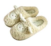 Home Slippers For Women Warm Fleece Lined Durable Sole Soft Indoor Footwear | Velvet fabric, warm fleece interior, durable rubber sole, soft cushioning, brown, size 36-44, for reliable daily use