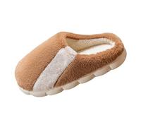 Home Slippers - Women's Comfortable Slipper Chic Shoes Slip On Slippers Simple Slippers Silent Slippers Slip On Casual Slipper Large Size Slippers, Brown, 9.5 UK