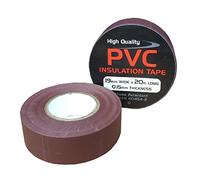 Home.smart 1 x Brown Electrical PVC Insulation Tape 19mm x 20 Metres, Flame Retardant