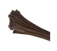 Home.smart 100 x Brown Nylon Cable Ties 300 x 4.8mm / Extra Strong Zip Tie Wraps