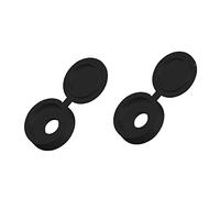 Home Smart 100 x Snap-On Black Plastic Screw Caps / Cups & Cover Covers For No.6 - 8 Screws