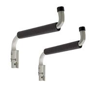 Home Smart 2 x Large Padded Swivel Wall Hooks Ideal for Mountain Bikes, Canoes & Kayak Boats