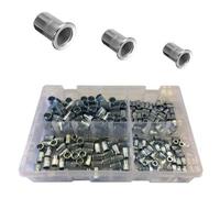 Home.smart 200 X Assorted Serrated Threaded Nutserts, 4mm, 5mm, 6mm & 8mm Nut Rivet Inserts