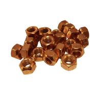 Home.smart 4 X Copper Flashed Exhaust Manifold Nuts M8 X 1.25 Pitch High Temperature