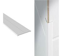 Home Smart Corner Wall Protector White Plastic Flexi Protection Angle 15mm x 15mm x 2.5m