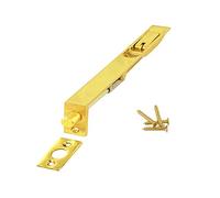 Home.smart Flush Bolt Door Lock Polished Brass 150mm Lever Slide Action for Double Doors