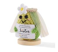 HOME SMILE Maid of Honor Gifts from Bride Crochet Avocado -The Only Better Thing Than Having You As My Sister is Having You By My Side As My Maid of Honor