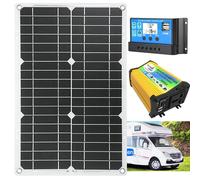 Home Solar Power System, Solar Panel Kit, 30a Solar Panel Controller +3000w Inverter, for Rv, Boats, Trailer, Camper, for Mounting Brackets,A