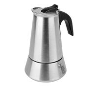 HOME SOLAZZIA 6 Cup Stovetop Espresso Maker Stainless Steel Moka pot Induction Hob Italian Coffee Maker Design for Gas Electric Ceramic Stovetop Induction Cookers (10oz/300ml)