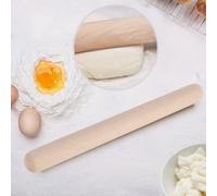 Home Solid Wood Rolling Pin - Durable Safe Non-Toxic Baking Tool for Cake Pastry Pizza Cookies Pie Dumpling Practical Kitchen Utensils with Smooth Corner No Paint Wax Environmentally Friendly Cooking