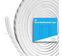 Home Solutions™ Window Insulation & Door Draft Excluder Strip, Window Draft Excluder for Windows, Seal Blocker for Patio & Front Doors (White, 5M(L) x 9MM(W) x 9MM(H))
