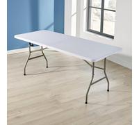 Folding 5ft Outdoor Trestle Table Home Source White One Size