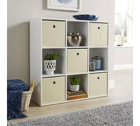 Cube 3X3 Storage Shelf Unit Home Source White One Size