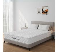Home Source Antares King 5ft Bonnell Coil System Mattress Medium Firmness 17.5cm Deep, White