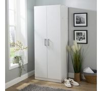 Home Source Arla 2 Door Wardrobe With Hanging Rail And Shelf Storage