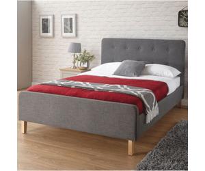 Home Source Ashbourne 5Ft King Bed Grey