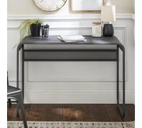 Home Source Astrid Metal Home Office Writing Computer Desk Grey