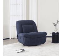 Home Source Aurelia Indigo Swivel Power Recliner Chair With Usb Charging