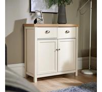 Home Source Avon 2 Drawer 2 Door Sideboard Storage Cabinet Off White