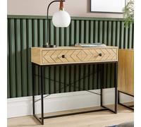 Home Source Aztec 2 Drawer Hallway Console Table Storage Unit