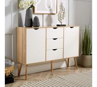 Home Source Boden 3 Drawer 2 Door Sideboard Unit in Natural Home Source Natural