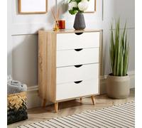 Home Source Boden 4 Drawer Chest Natural