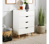 Home Source Boden 4 Drawer Chest White