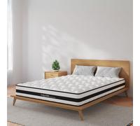 Home Source Bonnell Coil System Quilted Mattress Medium Firmness 17cm Deep in White | Size: Small Double Home Source White Small Double