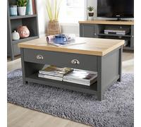 Coffee Table 2 Drawer 36mm Oak Top Occasional Reception Table