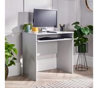 Home Source Computer Desk PC Laptop Table Home Office Study Workstation Gaming in Grey Home Source Grey