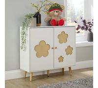 Home Source Daisy 2 Door Kids Children Storage Cabinet With Shelf