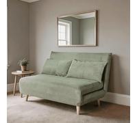 Home Source Lorena Double Green Sofa Bed - Size: 2 Seater - Wilko