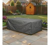 Home Source Duracover Waterproof Outdoor Patio Furniture Cover - UV Resistant 130g PE Knitting Cloth, Drawstring Closure for Garden & Rattan Sets, Protects Against Rain, Sun & Dust