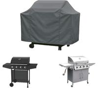 Home Source Duracover 4 Burner BBQ Protective Cover, Waterproof for Outdoor Use - Durable Polyester Grill Protector with Drawstring Closure, Extra Large Gas BBQ Cover