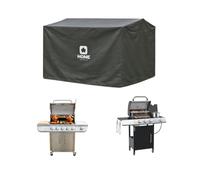 Home Source Waterproof Outdoor BBQ Cover - Durable Polyester Grill Protector with Drawstring Closure, Fits 4 Burner, Large, XL, Kettle & More