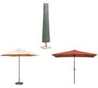 Home Source DuracoverWaterproof Parasol Cover, 160cm(5.25ft) - UV Resistant 130g PE Knitting Cloth with Drawstring Closure, Fits Large & Jumbo Parasols, Weatherproof Protection from Sun & Wind