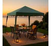 Home Source Easy Up Garden Outdoor 3M Gazebo Green