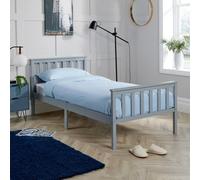 Home Source Florida 3Ft Single Wooden Bed Frame Grey