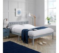 Home Source Florida Low End Solid Wood Bed Frame 4Ft Small Double Grey