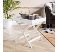 Home Source Alpine Butlers Side Table White