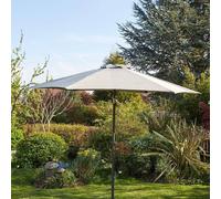Home Source Gozo Aluminium 2.7m Crank & Tilt Parasol in Grey Home Source Grey